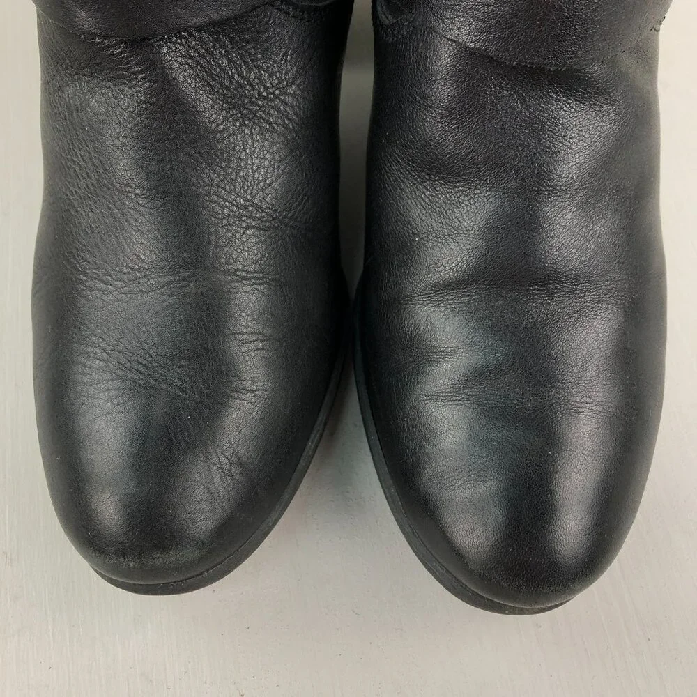 Josef Seibel Women's Size 39 (8-8.5) Britney Black Leather Buckle Ankle Boots